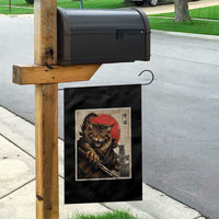 Japanese Maine Coon Samurai Warrior Garden Flag Vintage Ukiyoe Cat