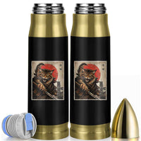 Japanese Maine Coon Samurai Warrior Bullet Tumbler Vintage Ukiyoe Cat