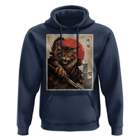 Japanese Maine Coon Samurai Warrior Hoodie Vintage Ukiyoe Cat