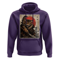 Japanese Maine Coon Samurai Warrior Hoodie Vintage Ukiyoe Cat