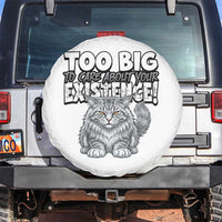 Funny Maine Coon Cat Spare Tire Cover Too Big To Care About Your Existence