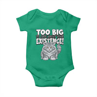 Funny Maine Coon Cat Baby Onesie Too Big To Care About Your Existence