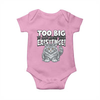 Funny Maine Coon Cat Baby Onesie Too Big To Care About Your Existence