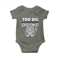 Funny Maine Coon Cat Baby Onesie Too Big To Care About Your Existence