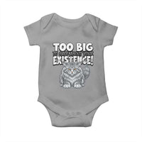 Funny Maine Coon Cat Baby Onesie Too Big To Care About Your Existence