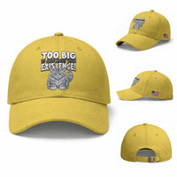 Funny Maine Coon Cat Baseball Cap Too Big To Care About Your Existence
