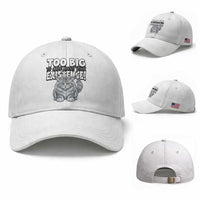 Funny Maine Coon Cat Baseball Cap Too Big To Care About Your Existence