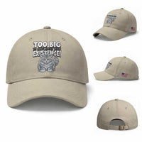 Funny Maine Coon Cat Baseball Cap Too Big To Care About Your Existence