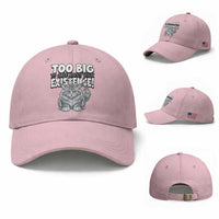 Funny Maine Coon Cat Baseball Cap Too Big To Care About Your Existence