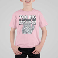Funny Maine Coon Cat T Shirt For Kid Too Big To Care About Your Existence