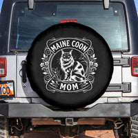 Vintage Floral Maine Coon Spare Tire Cover Mothers Day Cat Mom Gift