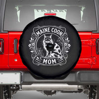Vintage Floral Maine Coon Spare Tire Cover Mothers Day Cat Mom Gift