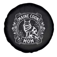 Vintage Floral Maine Coon Spare Tire Cover Mothers Day Cat Mom Gift