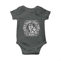 Vintage Floral Maine Coon Baby Onesie Mothers Day Cat Mom Gift