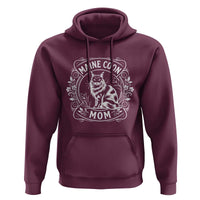 Vintage Floral Maine Coon Hoodie Mothers Day Cat Mom Gift