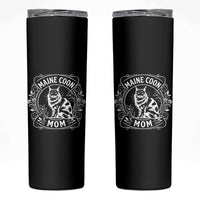 Vintage Floral Maine Coon Skinny Tumbler Mothers Day Cat Mom Gift