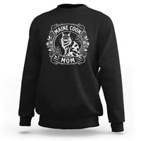 Vintage Floral Maine Coon Sweatshirt Mothers Day Cat Mom Gift