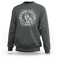 Vintage Floral Maine Coon Sweatshirt Mothers Day Cat Mom Gift