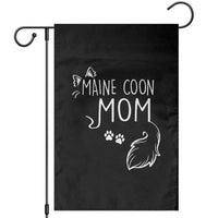 Maine Coon Mom Garden Flag Large Breed Cat Lover Silhouette Gift