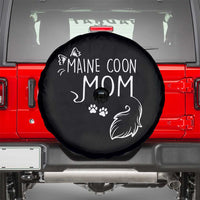 Maine Coon Mom Spare Tire Cover Large Breed Cat Lover Silhouette Gift