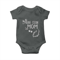 Maine Coon Mom Baby Onesie Large Breed Cat Lover Silhouette Gift