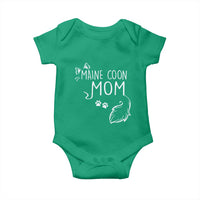 Maine Coon Mom Baby Onesie Large Breed Cat Lover Silhouette Gift
