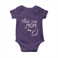Maine Coon Mom Baby Onesie Large Breed Cat Lover Silhouette Gift