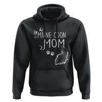 Maine Coon Mom Hoodie Large Breed Cat Lover Silhouette Gift
