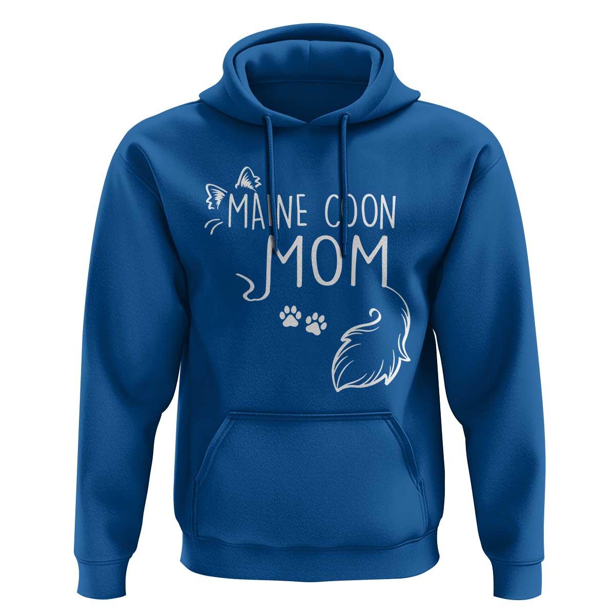Maine Coon Mom Hoodie Large Breed Cat Lover Silhouette Gift