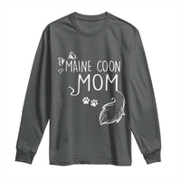 Maine Coon Mom Long Sleeve Shirt Large Breed Cat Lover Silhouette Gift