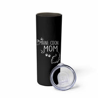 Maine Coon Mom Skinny Tumbler Large Breed Cat Lover Silhouette Gift