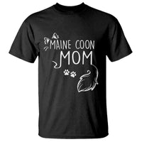 Maine Coon Mom T Shirt Large Breed Cat Lover Silhouette Gift
