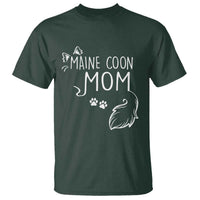 Maine Coon Mom T Shirt Large Breed Cat Lover Silhouette Gift