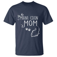 Maine Coon Mom T Shirt Large Breed Cat Lover Silhouette Gift