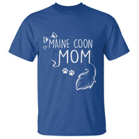 Maine Coon Mom T Shirt Large Breed Cat Lover Silhouette Gift