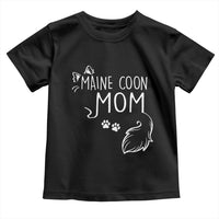 Maine Coon Mom Toddler T Shirt Large Breed Cat Lover Silhouette Gift