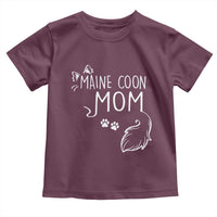 Maine Coon Mom Toddler T Shirt Large Breed Cat Lover Silhouette Gift