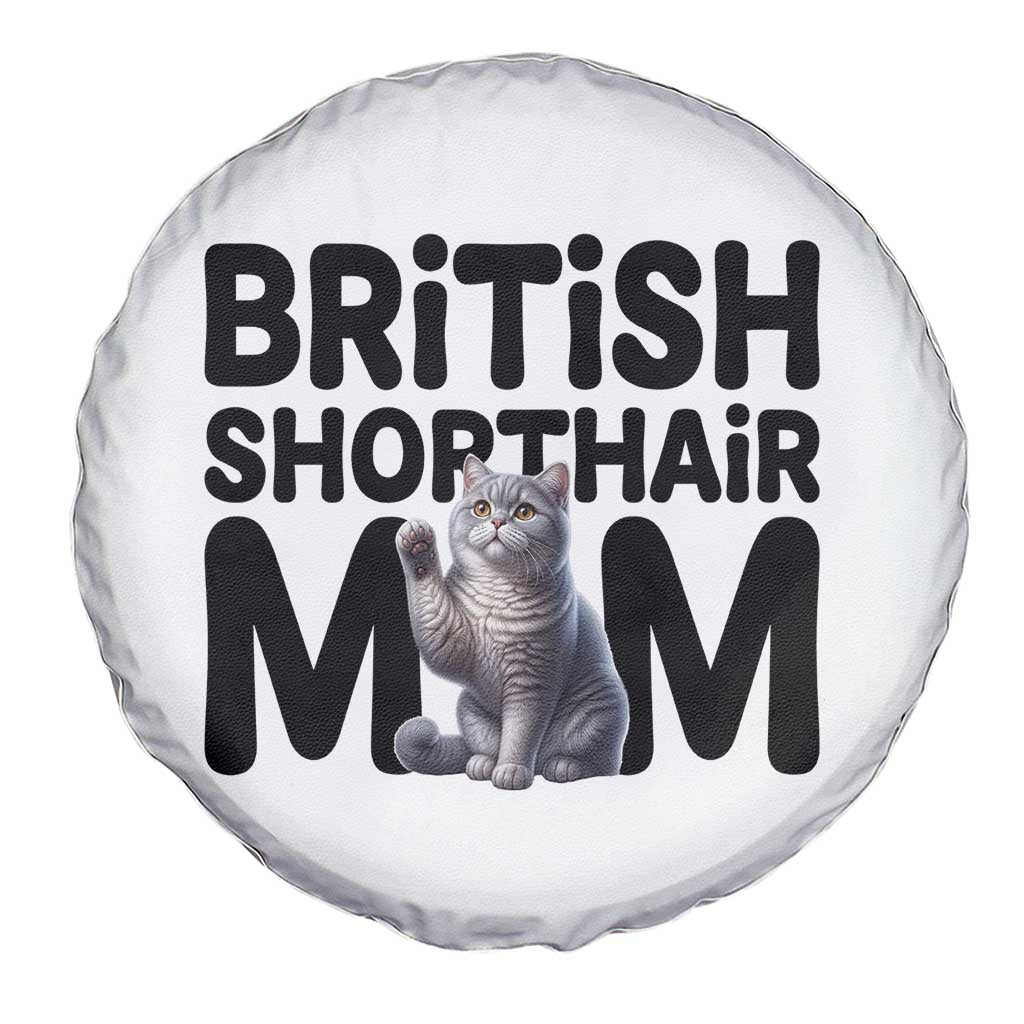 British Shorthair Mom Life Spare Tire Cover Mothers Day Cat Mom Gift