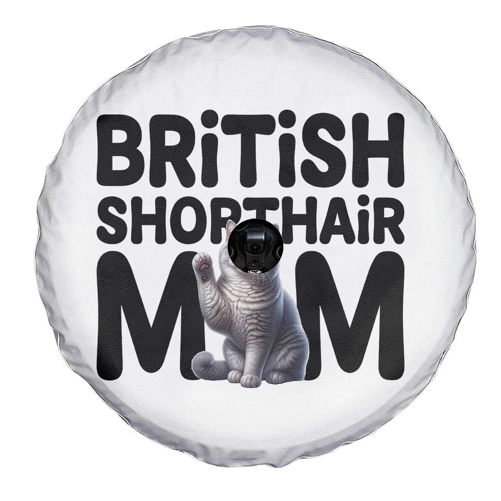 British Shorthair Mom Life Spare Tire Cover Mothers Day Cat Mom Gift