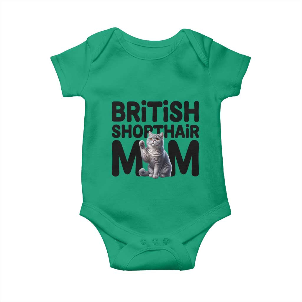 British Shorthair Mom Life Baby Onesie Mothers Day Cat Mom Gift