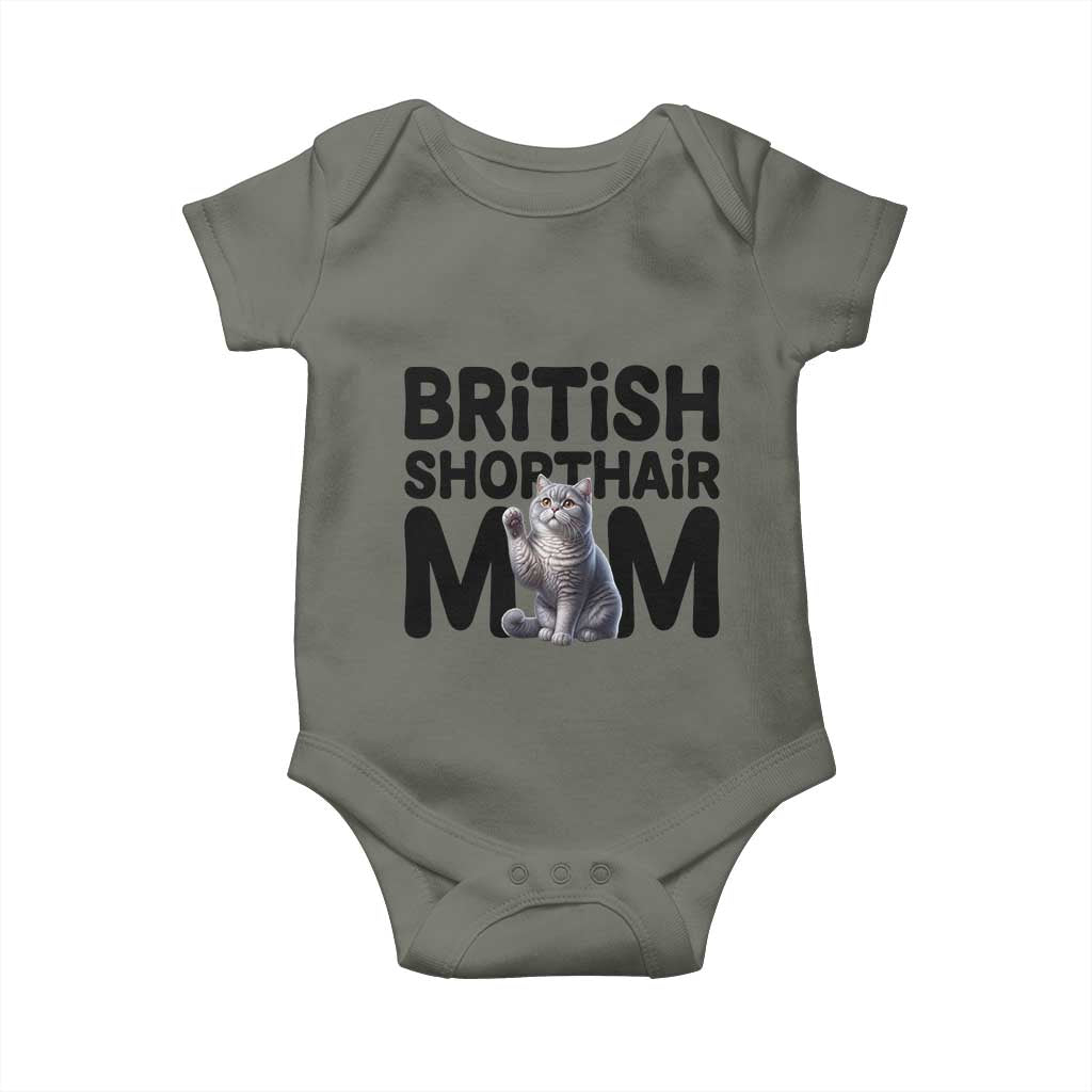 British Shorthair Mom Life Baby Onesie Mothers Day Cat Mom Gift