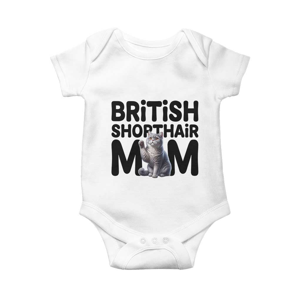 British Shorthair Mom Life Baby Onesie Mothers Day Cat Mom Gift