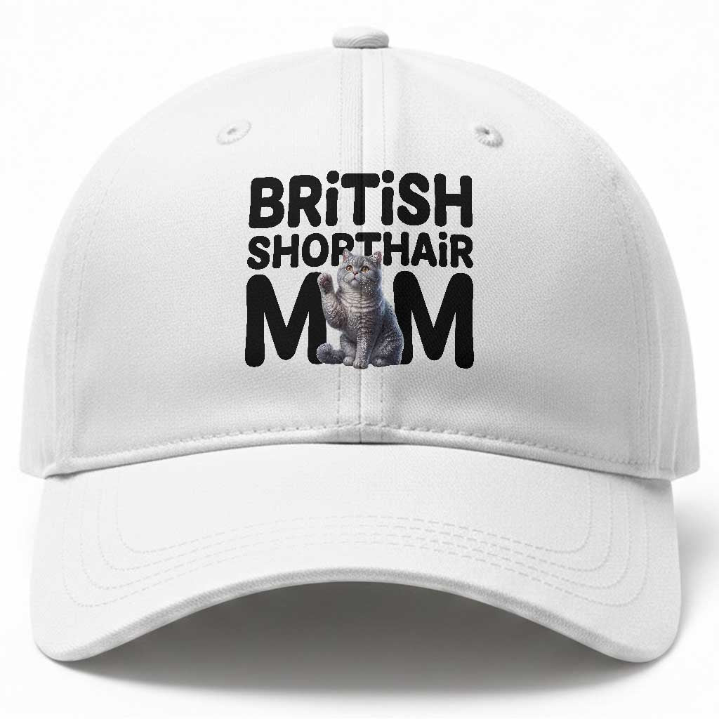 British Shorthair Mom Life Baseball Cap Mothers Day Cat Mom Gift
