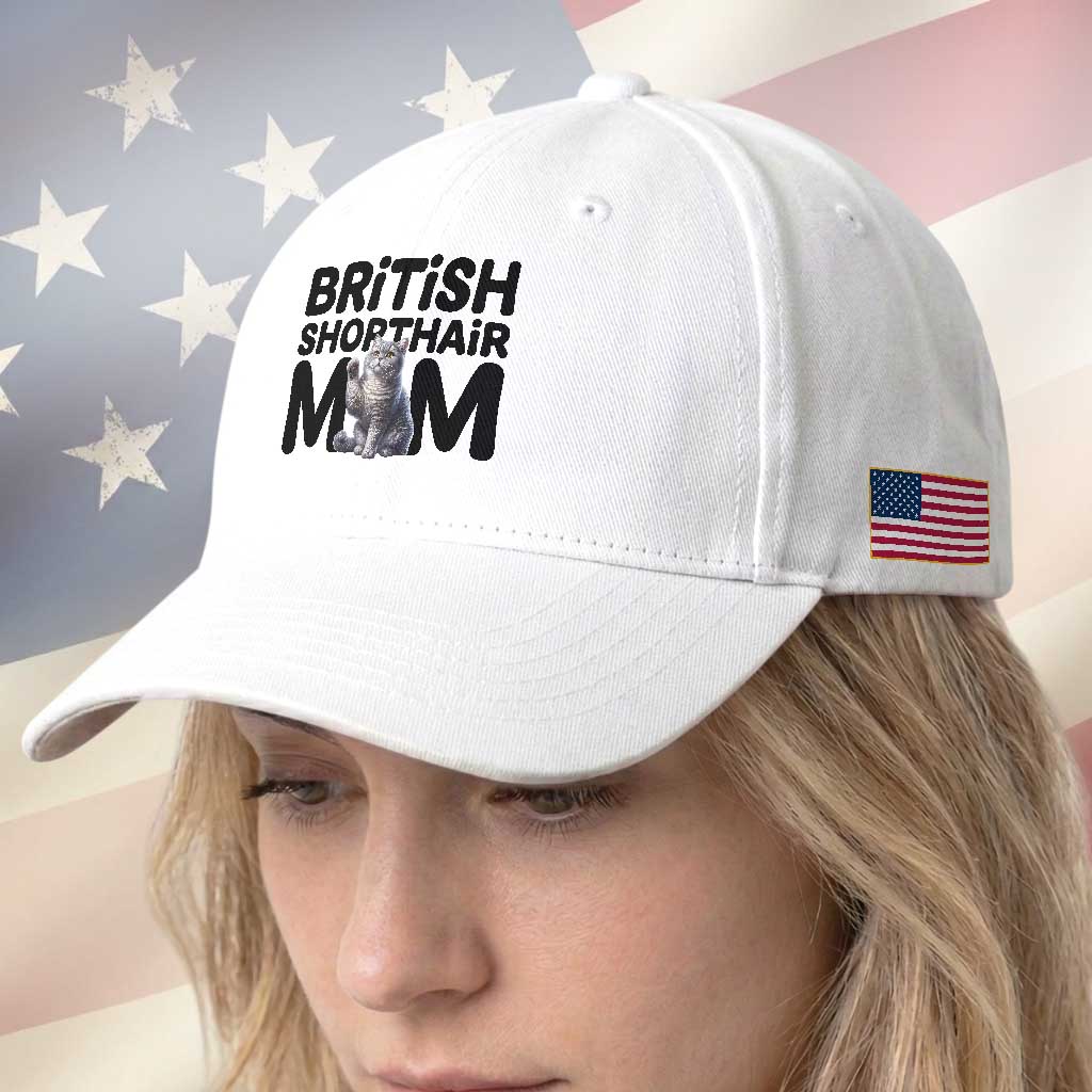 British Shorthair Mom Life Baseball Cap Mothers Day Cat Mom Gift