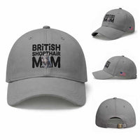 British Shorthair Mom Life Baseball Cap Mothers Day Cat Mom Gift