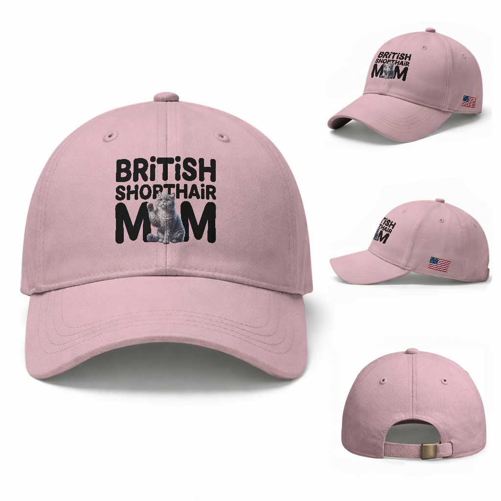 British Shorthair Mom Life Baseball Cap Mothers Day Cat Mom Gift
