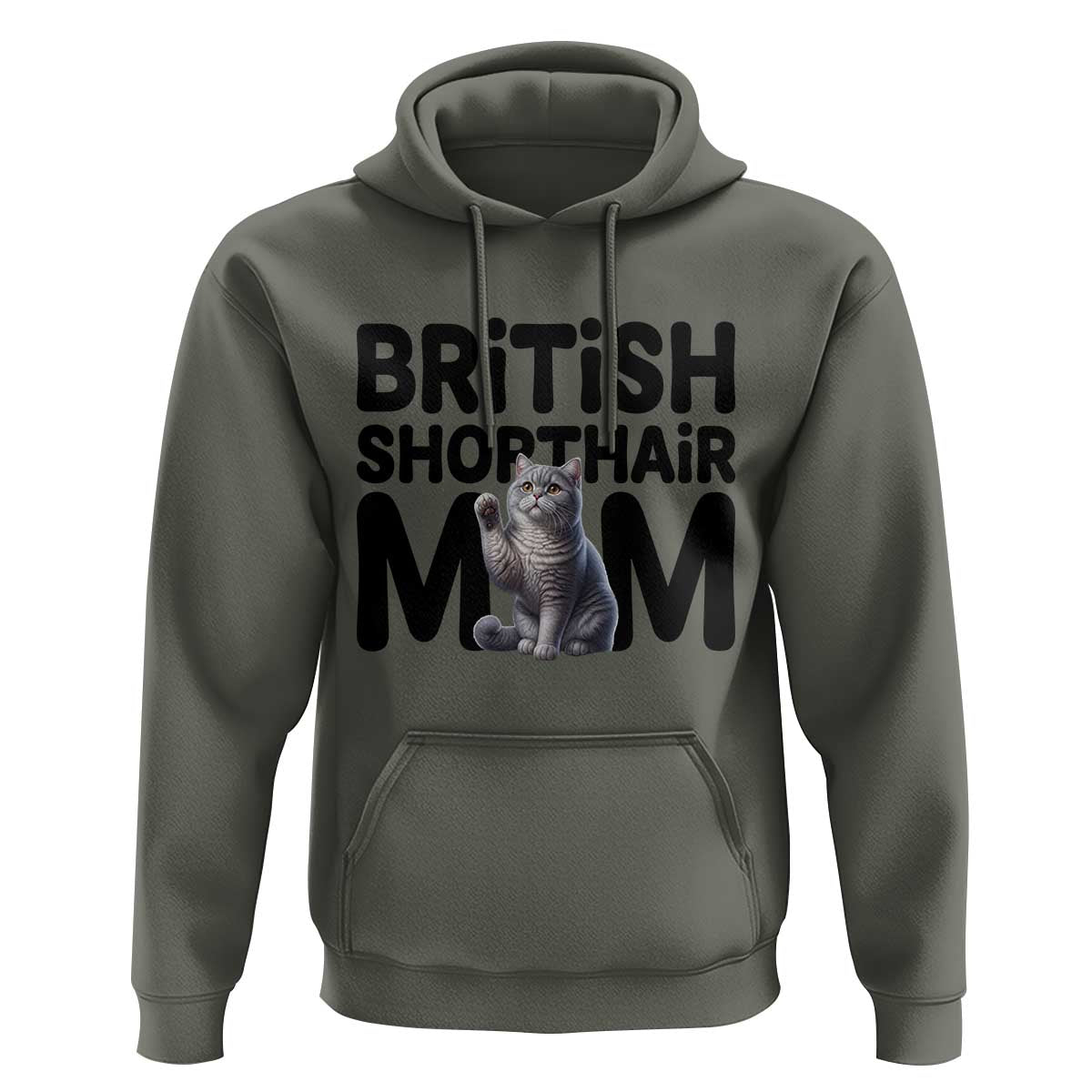 British Shorthair Mom Life Hoodie Mothers Day Cat Mom Gift