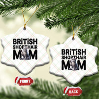 British Shorthair Mom Life Ceramic Ornament Mothers Day Cat Mom Gift