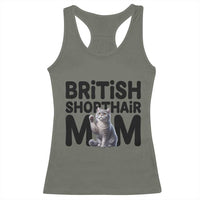 British Shorthair Mom Life Racerback Tank Top Mothers Day Cat Mom Gift
