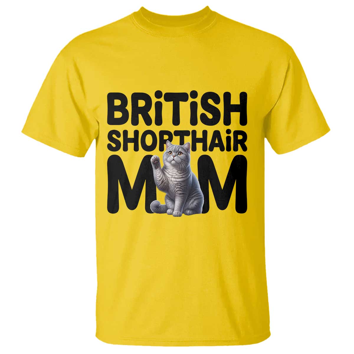 British Shorthair Mom Life T Shirt Mothers Day Cat Mom Gift